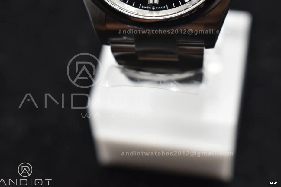 Clean Edition Best Oyster Silver VR3230 1:1 904L Black Steel 126000 36mm Perpetual 0427